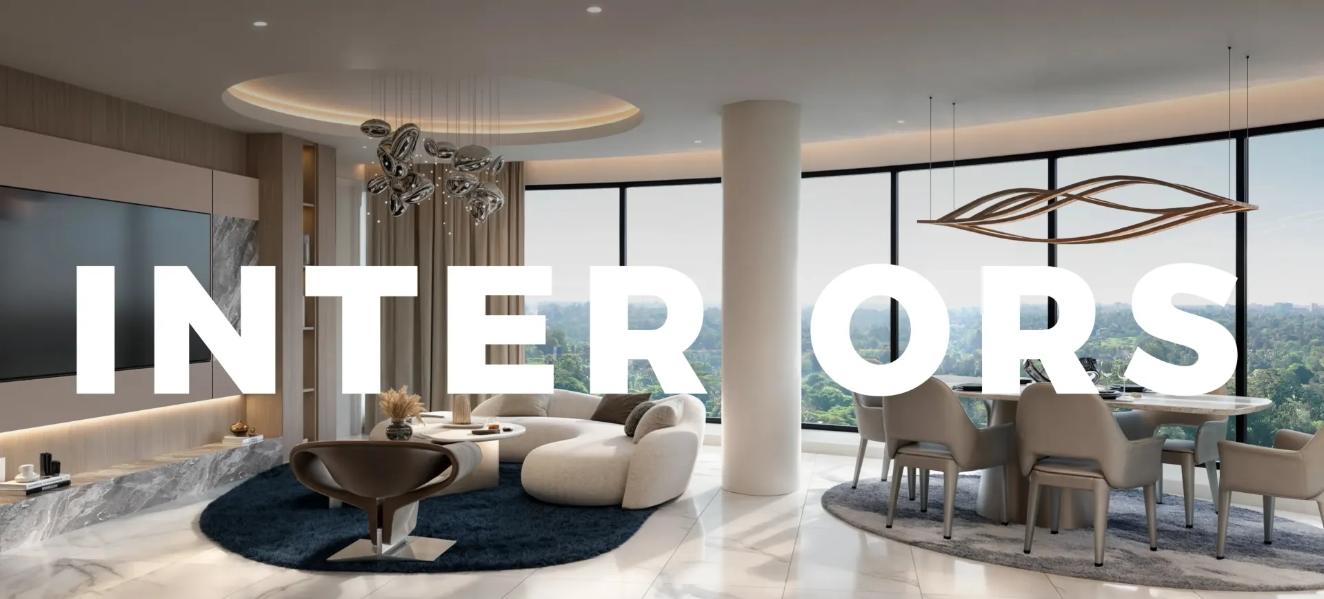 Cheval Riverside contemporary apartment interiors