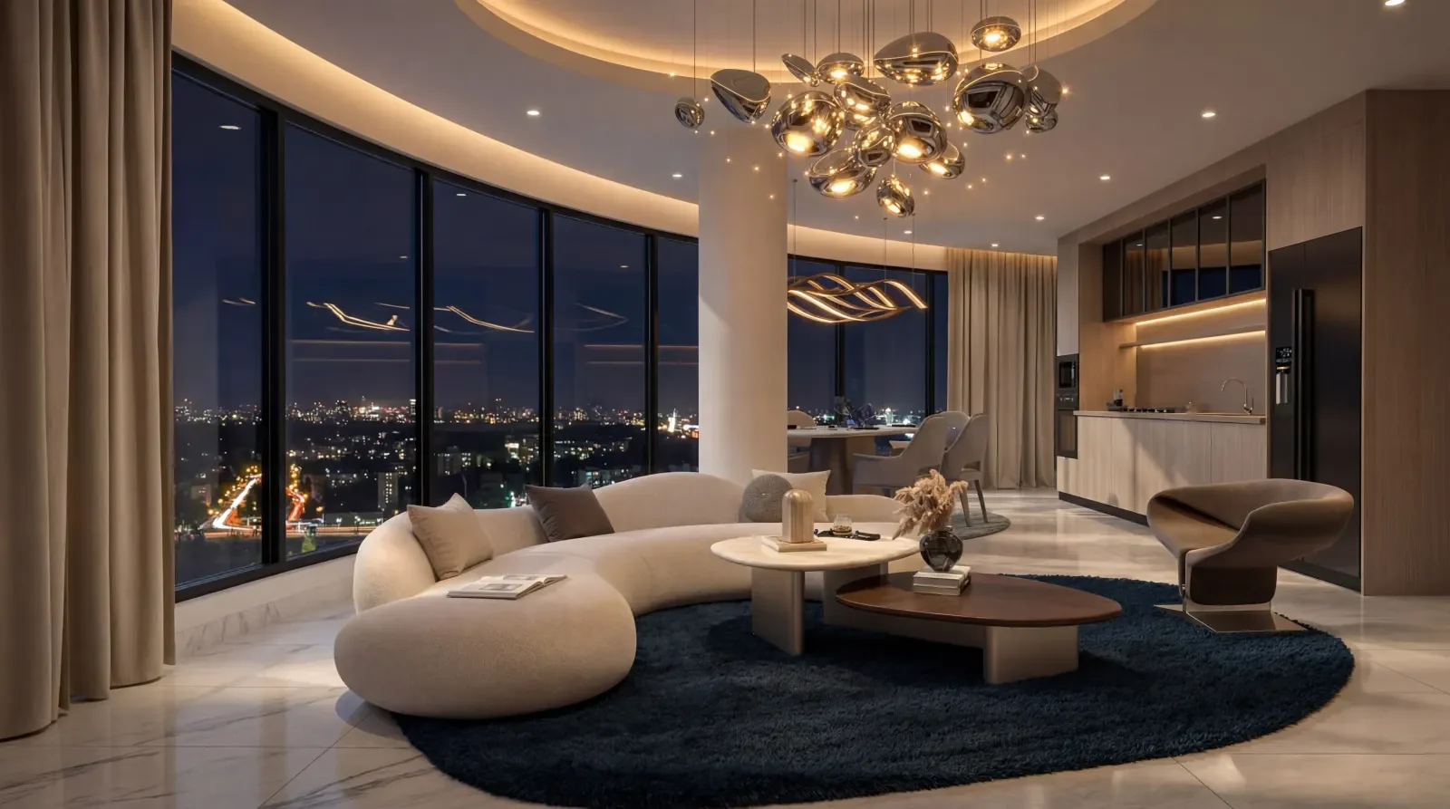 Platinum apartment interior at Cheval Riverside