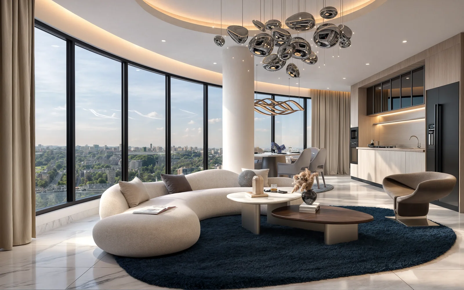 Luxury apartment interior at Cheval Riverside